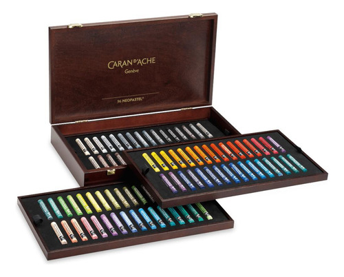 Giz Pastel Oleoso Caran D'ache Neopastel 96 Cores