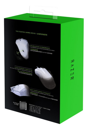 Mouse gamer de juego Razer DeathAdder Essential blanco