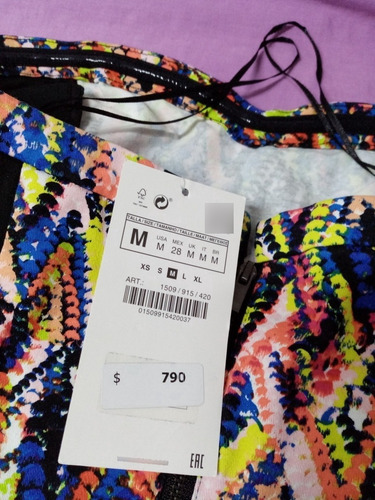 Imagen 10 de 10 de Precioso Vestido P. Dama- Zara- Talle M- Nuevo.