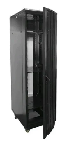Rack -vf- 42u De Piso 600x800 Negro Puerta Hiperventilada