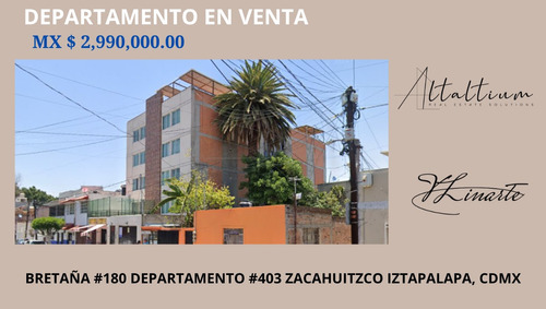 Departamento En Venta En Bretaña 180 Zacahuitzuco Iztapalapa Cdmx I Vl11-ca-004