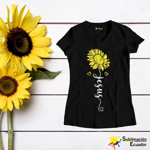 Camisetas con girasoles hot sale