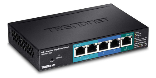 Trendnet Tpe-p521es, Switch Poe 5 Puertos Smart Pass Through