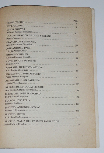 Los Libertadores De Venezuela ( Biografias ) R. J. Velasquez (Usado)