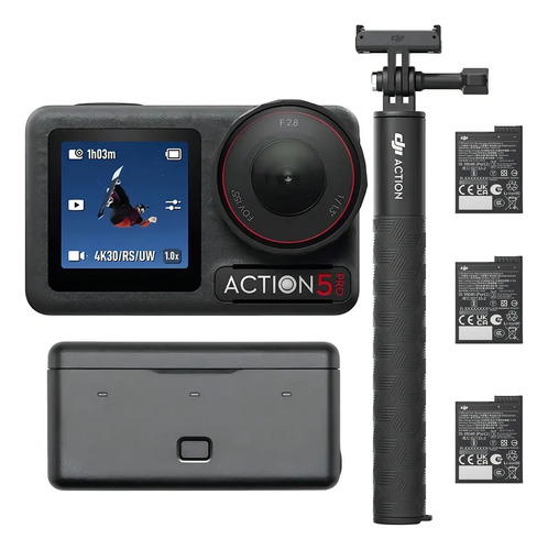 Câmera de ação Dji Osmo Action 5 Pro 4k Combo Adventure preta