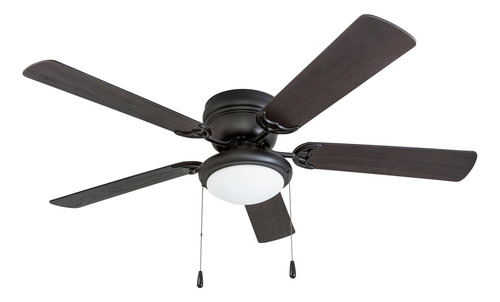 Ventilador De Techo West Hill Portage Bay Hugger 52 Negro Ma