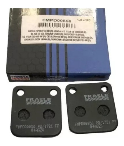  Pastillas Frasle  Freno Honda Cg Titan 125 150 Rx Rd Pd 850