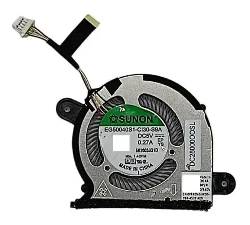 Ventilateur De Refroidissement CPU+GPU Pour Dell XPS 13 9300 / 9310 (2020) – Remplacement 0WX28K 0FRK0V – Noir