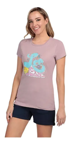 Playera Slim Fit Manga Corta Lee Mujer 380