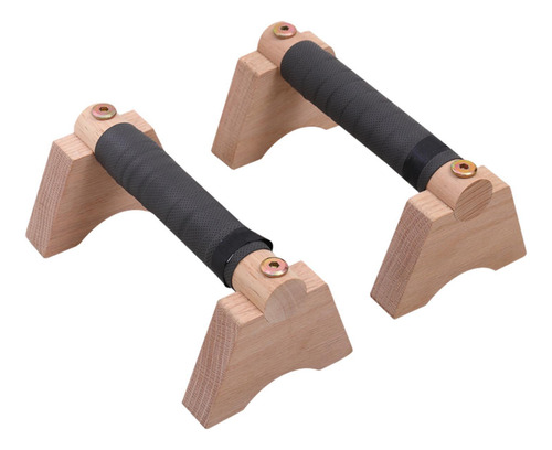 2 Barras De Flexiones De Madera Con , Estructura Estable Y
