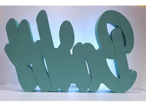Imagen 5 de 10 de Letra Con Luz Led 50 Cm Pintada Polyfan Tu Nombre Importa