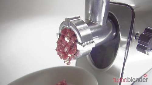 Imagen 4 de 7 de Picadora Carne Turboblender Tb-pm1500 Acero Inoxidable 3 Discos Pica, Embute, Tritura
