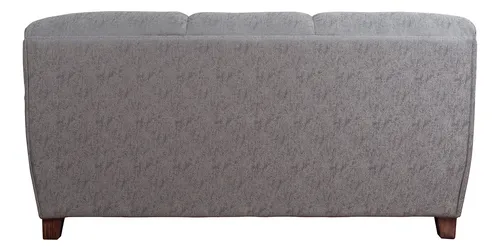 Sofá Ivannia 3 Cuerpos Lino Sidelli Gris / Muebles América