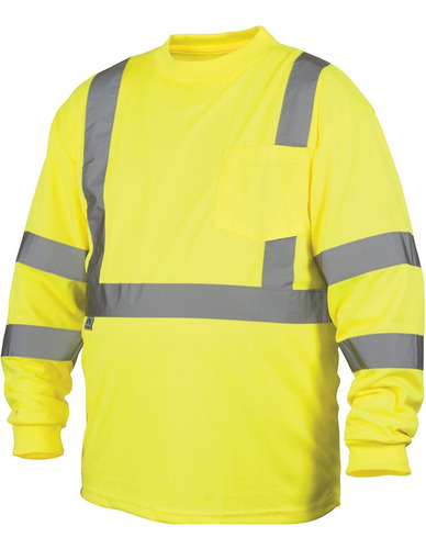 Pyramex Safety Serie Camiseta Manga Larga Alta Visibilidad