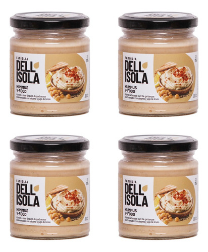 Pack X 4 Hummus Dell Isola 175 G