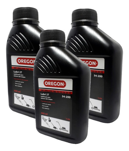 Óleo 2 Tempos Roçadeira E Motosserra Oregon 500ml - 3 Unid.