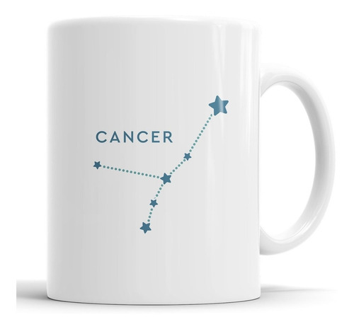 Taza Cáncer - Signos Del Zodíaco - Cerámica Importada