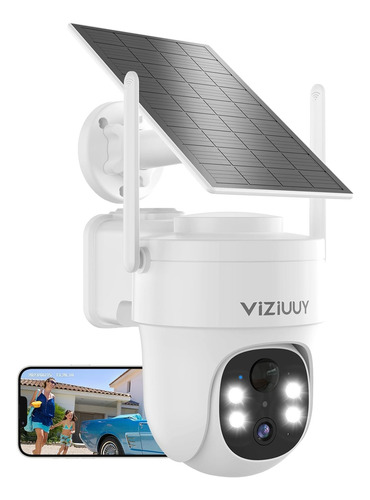 Cámaras Solares Inalámbricas 3mp 360° Pan Tilt Wi-fi Alexa G