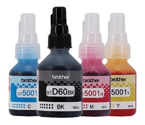 Botellas Tinta 4 Brother P/ Dcp T310 T510 T710 Mfc T810 T910