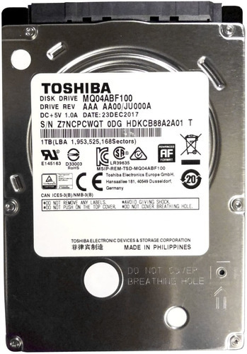 HD de 1 TB para Dell Inspiron N4010 N4020 N4050 N4110 N5010