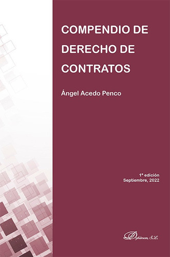 Libro Compendio De Derecho De Contratos - Acedo Penco, An...