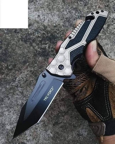 Navaja Táctico Estilo Pesca, Mxkec-003, 3pzas, Cuchilla Ple Color Negro/Café