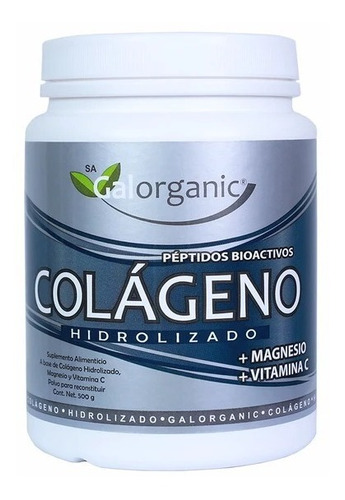 Galorganic Colágeno Hidrolizado + Magnesio+vit C 500gr Sfn