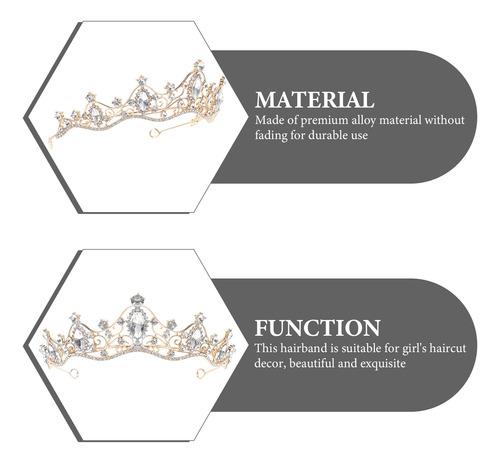 Diadema De Novia Con Forma De Corona Y Diamantes De Imitació