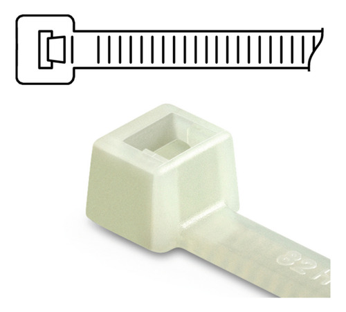 Precintos Plásticos 500 Uni 200mm X 2,5mm Blanco