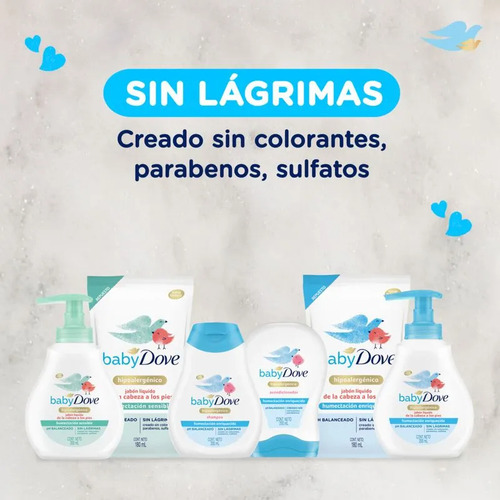 Pack X 3 Jabon Liquido Baby Dove Humectacion Enriquecida