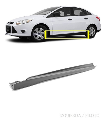 Estribo Ford Focus 2012 2013 2014 Izquierdo Para Pintar