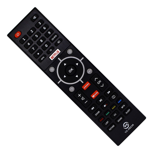 Controle Compatível Tv Semp Toshiba Ct-6810 Netflix Youtube