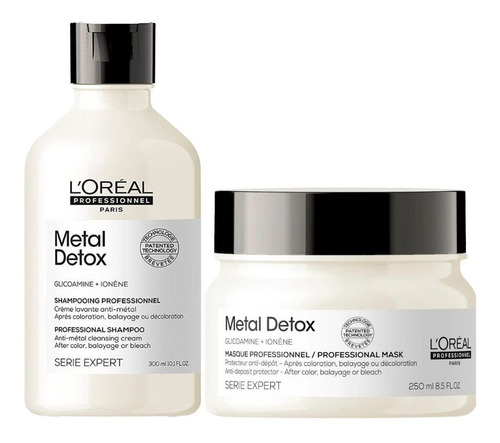 Kit Metal Detox Shampoo 300ml + Máscara 250g L'oréal