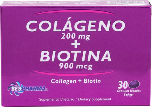 Biotina + Colageno X 30 Softgel - Unidad a $25600