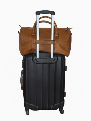 Imagen 3 de 6 de Maleta De Viaje Duffle Bag Piel Genuina Mod. Bacalar