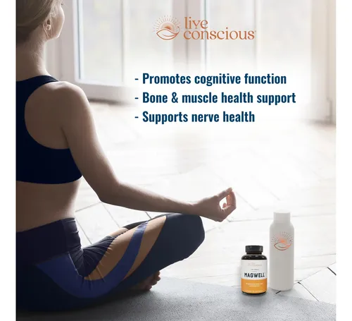 Supplement Live Conscious Magwell Magnesium Zinc & Vitamin D