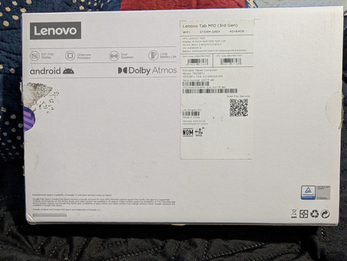 Lenovo Tab M10 Gen 3 (open Box) (Usado)