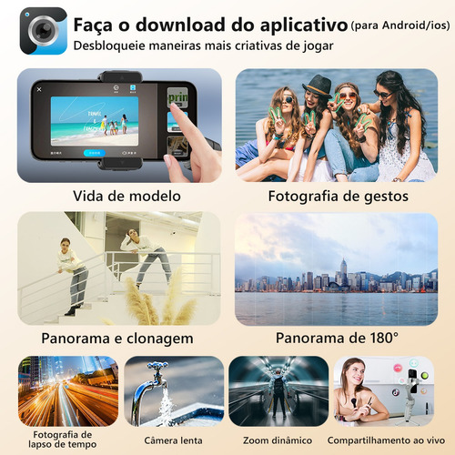 Estabilizador Gimbal 3 Eixos Para Celular Mini Tripé