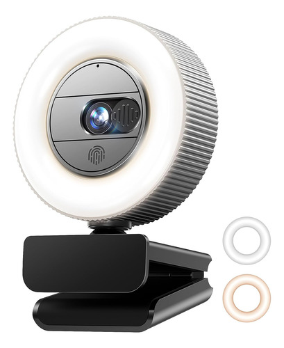 Camara Web Gusgu 2k Con Microfono Y Anillo De Luz Con Usb