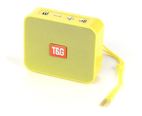 Parlante Portátil T&g Tg-166 Amarillo