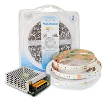 Comprar Tira Led 72w 12v 5050 5m 60 Led X M Macroled + Fuente 10a