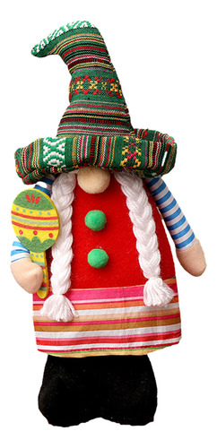 Sombrero Decorativo De Ala Ancha Rudolf Dwarf Doll Festiva 7