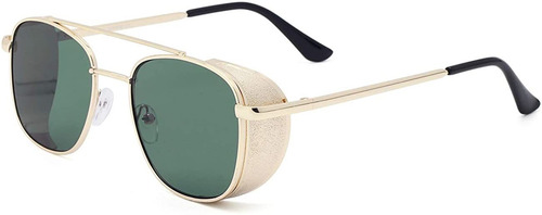 Gafas De Sol De Estilo Gótico Steampunk Redondas, Para Hombr