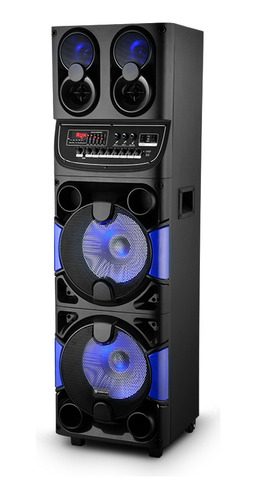 Bafle Potenciado Boom 10 Doble Woofer 10