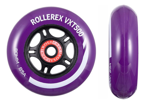 Ruedas Vxt500 Para Patines En Linea 76mm Purpura 2un