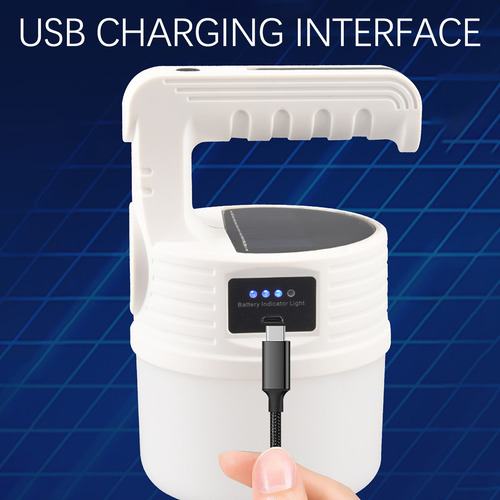 Linterna Solar Recargable T Para Acampar Al Aire Libre Tele