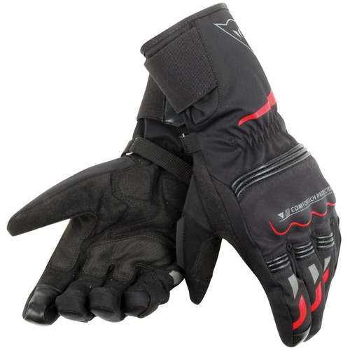 Guantes Dainese Tempest D-dry Long Black / Red