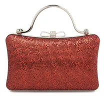 Comprar Cartera Sobre Clutch Fiesta Glitter Strass Moño Mujer Noche
