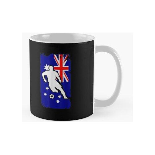 Taza Camiseta De Fútbol De Australia - Bandera Australiana _