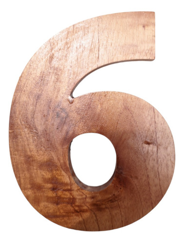 Números Para Casa Madera Nm19-a6